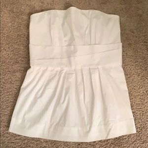 🔥Strapless cotton top w/ bow in back🔥